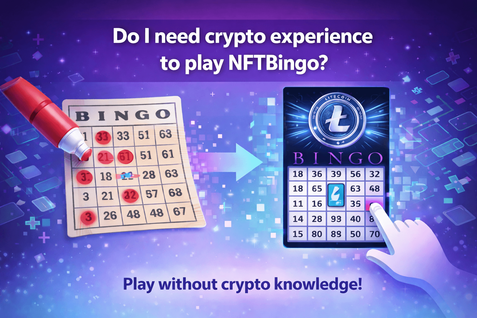 Do I need crypto experience to play NFTBingo?