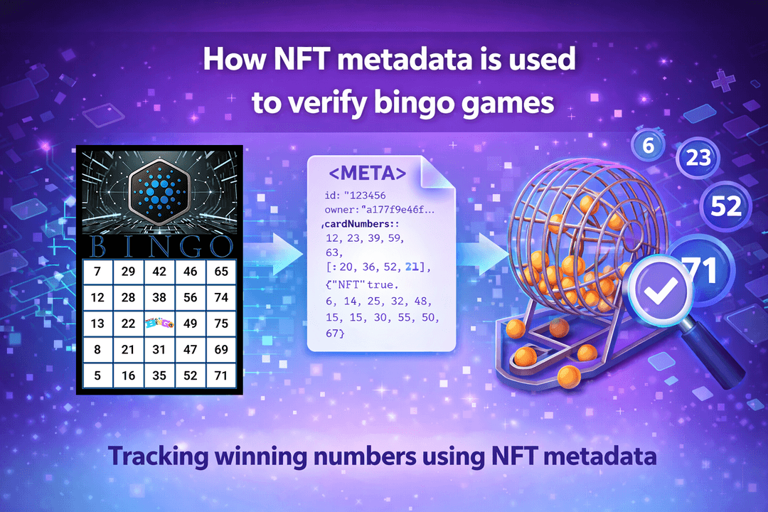 How NFT metadata is used to verify bingo games